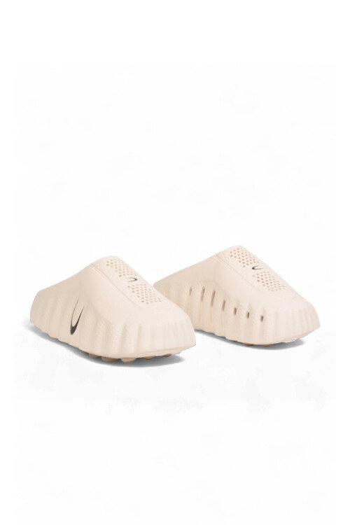 Ekru-Kum Önü Kapalı Hafif Rahat Eva Tabanlı Unisex Sabo Terlik 2510