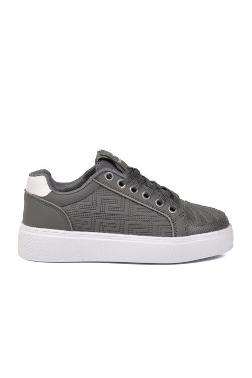 Füme Bağcıklı Kalın Rahat Tabanlı Erkek Casual Yürüyüş Ayakkabı Sneaker 26201 M