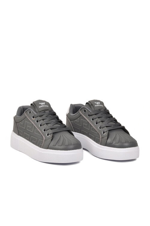 Füme Bağcıklı Kalın Rahat Tabanlı Erkek Casual Yürüyüş Ayakkabı Sneaker 26201 M