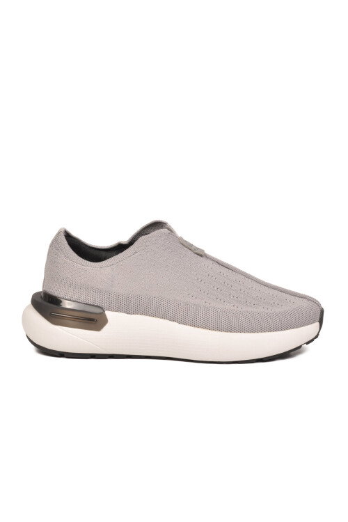 Gri Memory Foam Erkek Günlük Yürüyüş Ayakkabısı Triko Sneaker M212 M