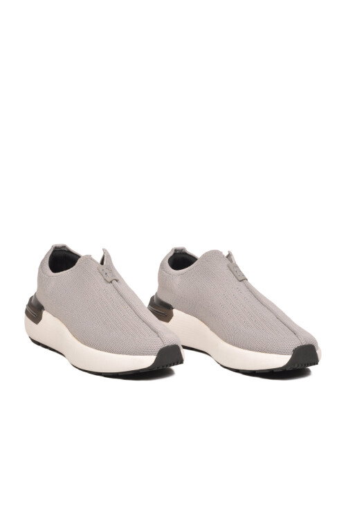 Gri Memory Foam Erkek Günlük Yürüyüş Ayakkabısı Triko Sneaker M212 M