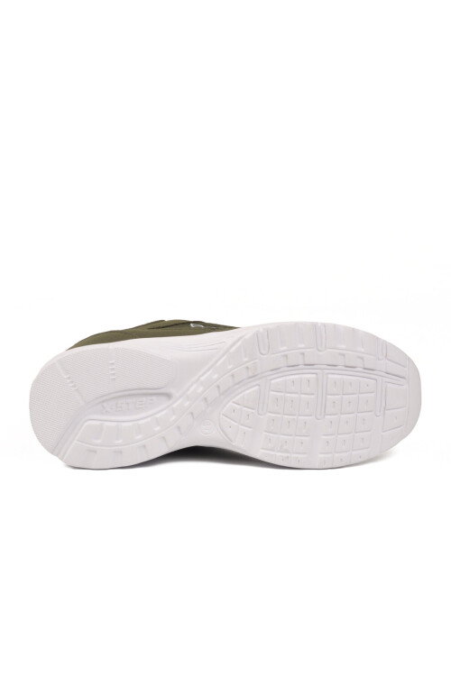 Haki Fileli Hafif Bağcıklı Esnek Unisex Spor Ayakkabı 020 G