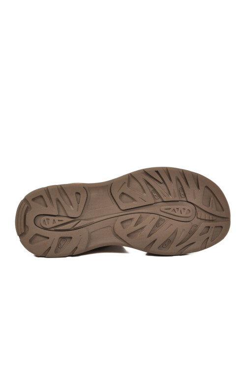 Erkek Outdoor Trekking Sandalet Kapalı Burun Cırtlı Günlük Yürüyüş Kahve E337 M