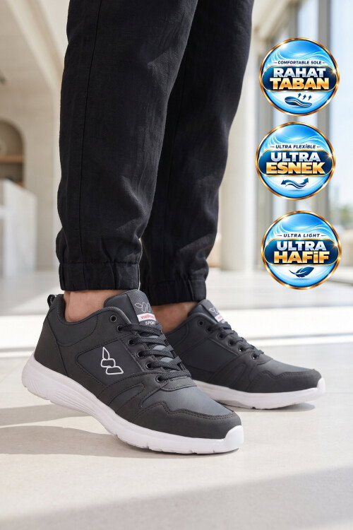 Bağcıklı Hafif Rahat Unisex Lacivert Yürüyüş ve Spor Ayakkabı Sneaker Core 020 G