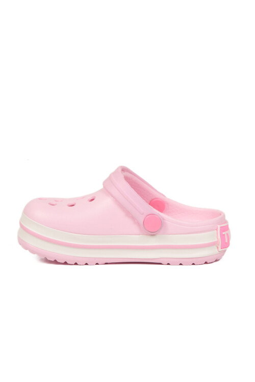Pembe-Pembe Eva Hafif Unisex Çocuk Sabo Terlik 214 F