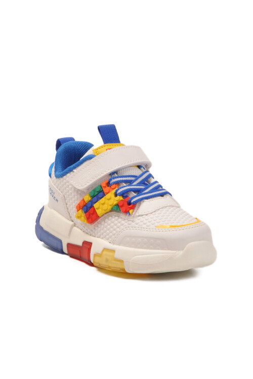 Saks Cırtlı Işıklı Desenli Erkek Çocuk Spor Ayakkabı Sneaker Heros P