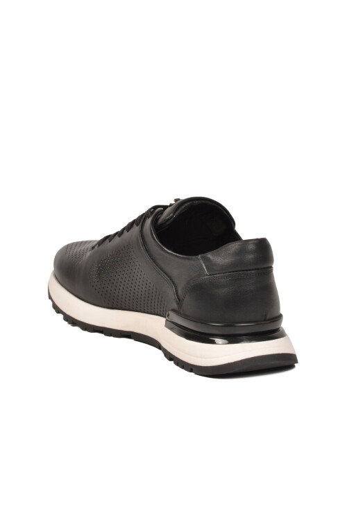 Siyah Bağcıklı Hakiki Deri Erkek Sneaker M217 M