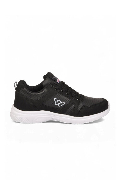 Bağcıklı Hafif Rahat Unisex Siyah-Beyaz Yürüyüş ve Spor Ayakkabı Sneaker Core 020 G