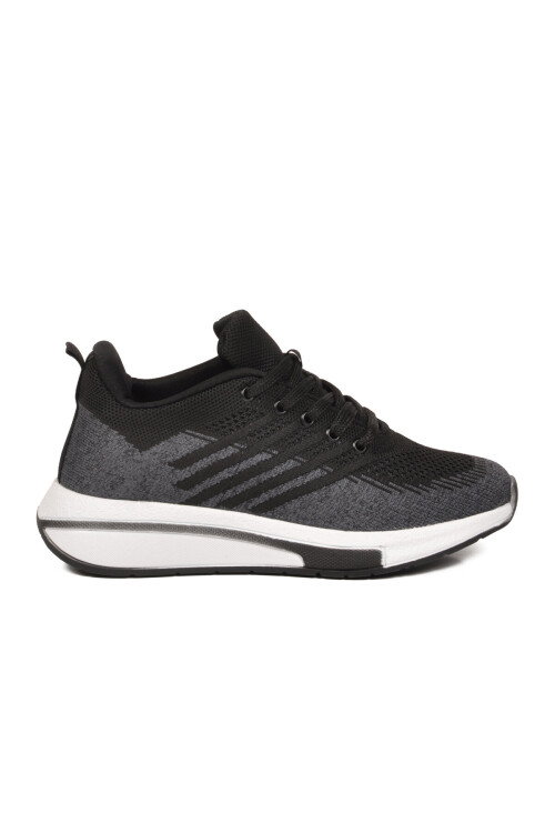 Siyah-Füme Fileli Hafif Esnek Unisex Spor Ayakkabı Molen 118 G