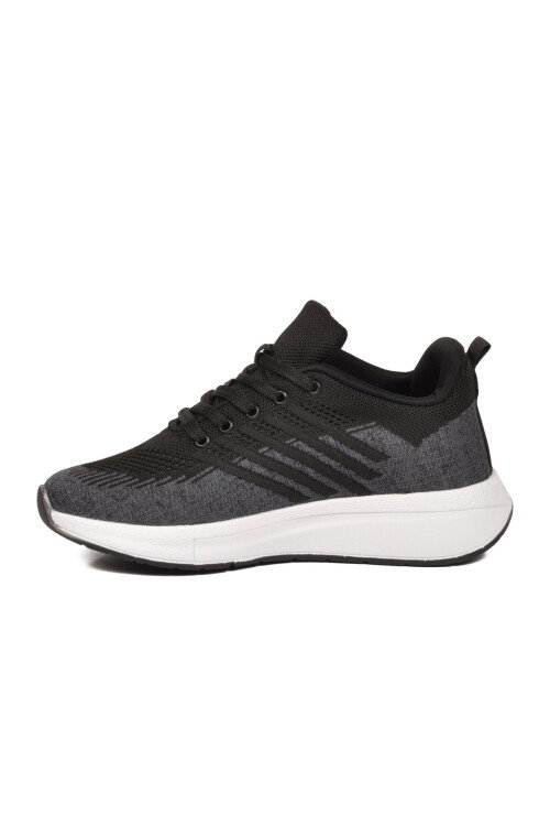 Siyah-Füme Fileli Hafif Esnek Unisex Spor Ayakkabı Molen 118 G