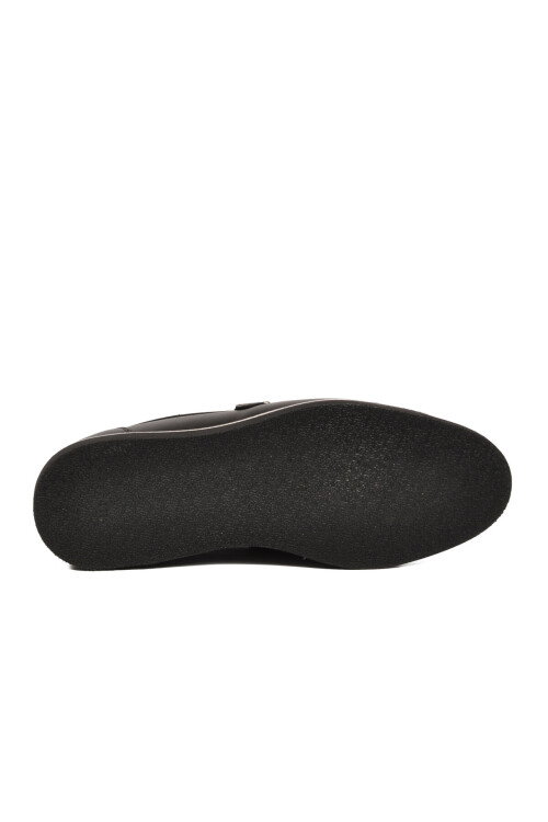 Siyah Hakiki Deri Erkek Klasik Casual Ayakkabı Loafer 5770 M