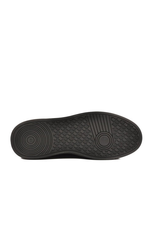 Siyah Hakiki Deri Slip-On Konfor Taban Erkek Casual Ayakkabı Sneaker 6961 M
