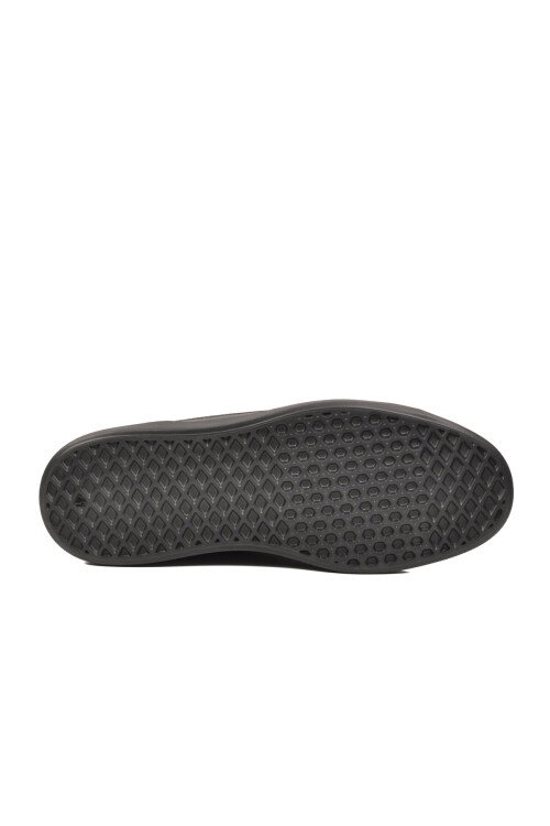 Siyah Hakiki Deri Erkek Sneaker Memory Taban Casual Ayakkabı M665 M