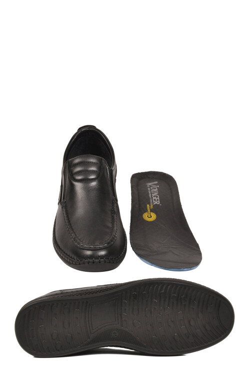 Erkek Siyah Hakiki Deri Hafızalı Rahat Taban Şık Smart Casual Ayakkabı Loafer M741 M