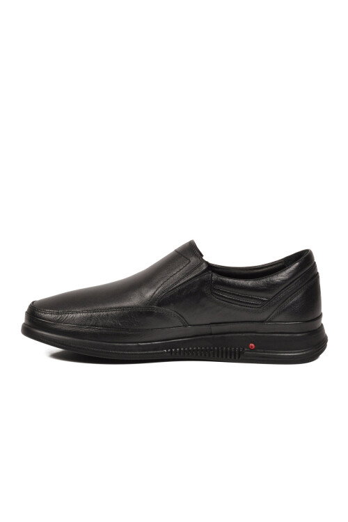 Siyah Hakiki Deri Rahat Tabanlı Erkek Casual Ayakkabı Loafer Sensitive 2667 M
