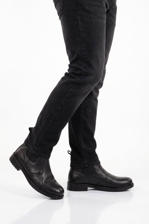 Black Mens Boots 456 M