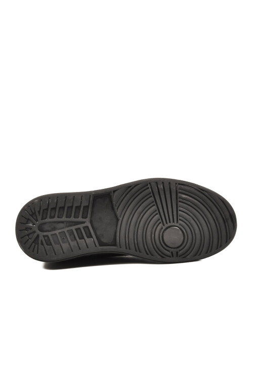 Siyah Kroko Lastik Bağcıklı Erkek Sneaker Balase M
