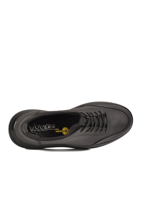 Siyah Mat Nubuk Memory Foam Erkek Casual Ayakkabı Sneaker 6630-1 M