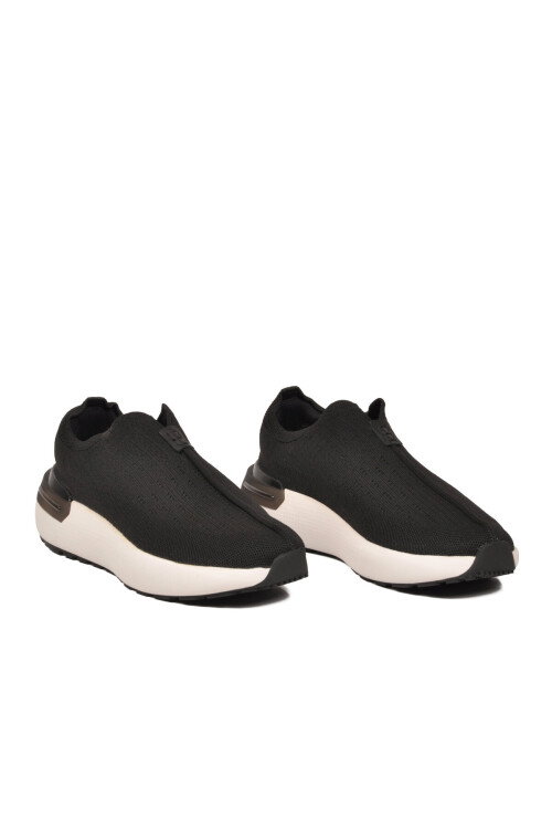 Siyah Memory Foam Erkek Günlük Yürüyüş Ayakkabısı Triko Sneaker M212 M