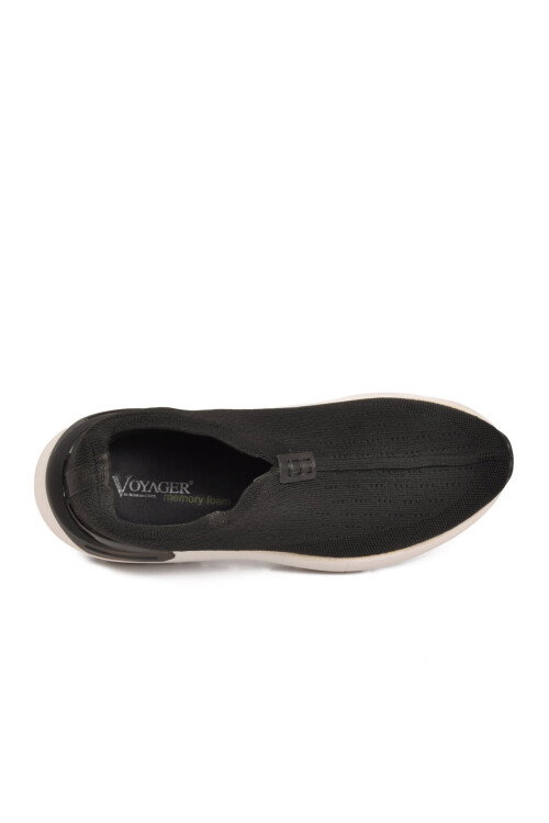 Siyah Memory Foam Erkek Günlük Yürüyüş Ayakkabısı Triko Sneaker M212 M