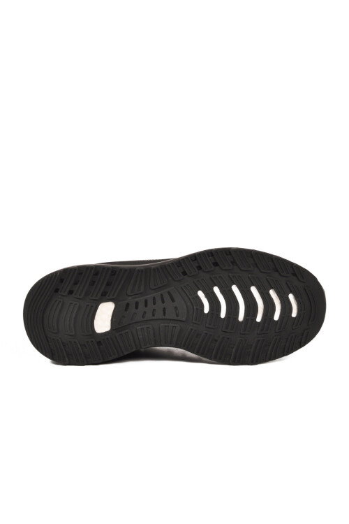 Siyah Rahat Kalın Memory Foam Taban Erkek Yürüyüş ve Spor Ayakkabı Sneaker 25K Crazy