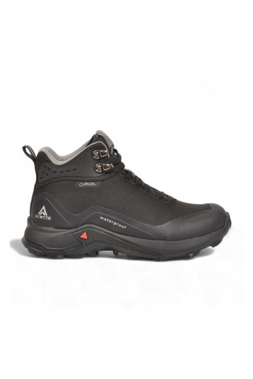 Siyah Bağcıklı Kaymaz Tabanlı Su Geçirmez Erkek Outdoor Trekking Bot 210500B-1