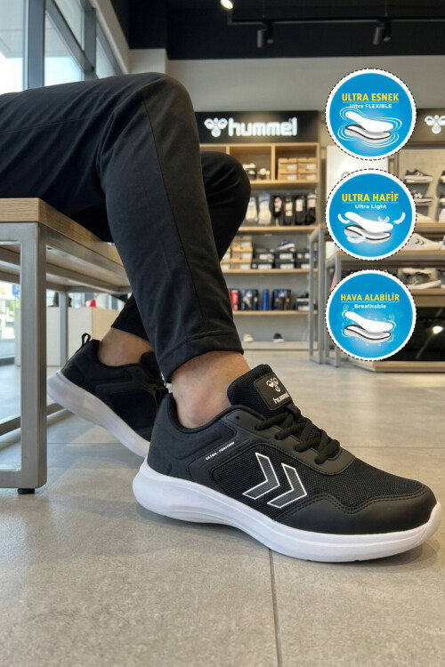 Siyah Rahat Fileli Hafif Esnek Unisex Spor Ayakkabı 900901 Hml Ultra Perform Actıon