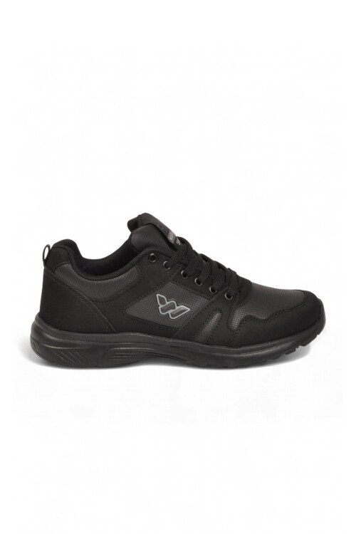 Bağcıklı Hafif Rahat Unisex Siyah Yürüyüş ve Spor Ayakkabı Sneaker Core 020 G