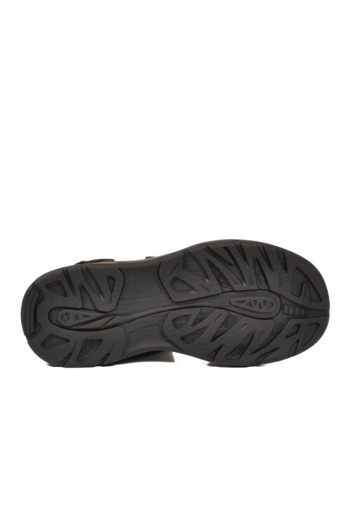 Erkek Outdoor Trekking Sandalet Kapalı Burun Cırtlı Günlük Yürüyüş Siyah E337 M