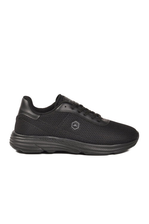Siyah Fileli Hafif Esnek Unisex Spor Ayakkabı 26102 M