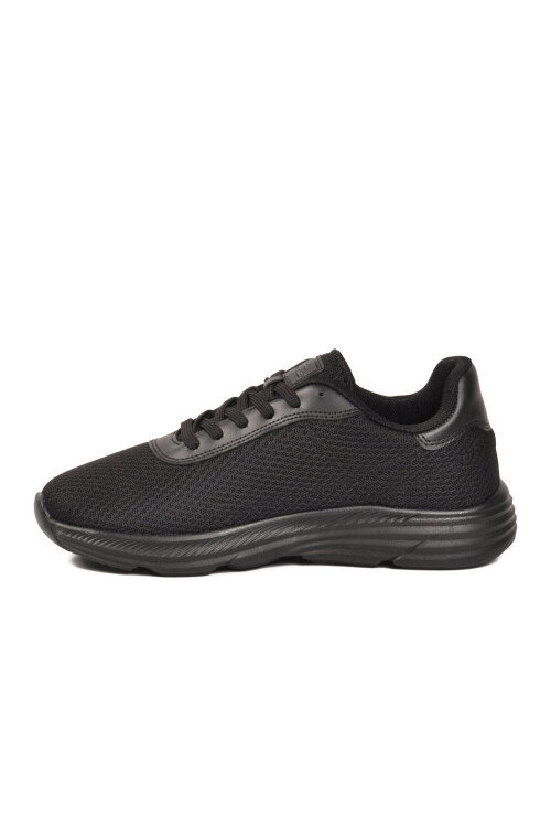 Siyah Fileli Hafif Esnek Unisex Spor Ayakkabı 26102 M