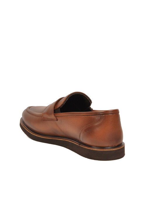 Taba Hakiki Deri Erkek Klasik Casual Ayakkabı Loafer 5770 M
