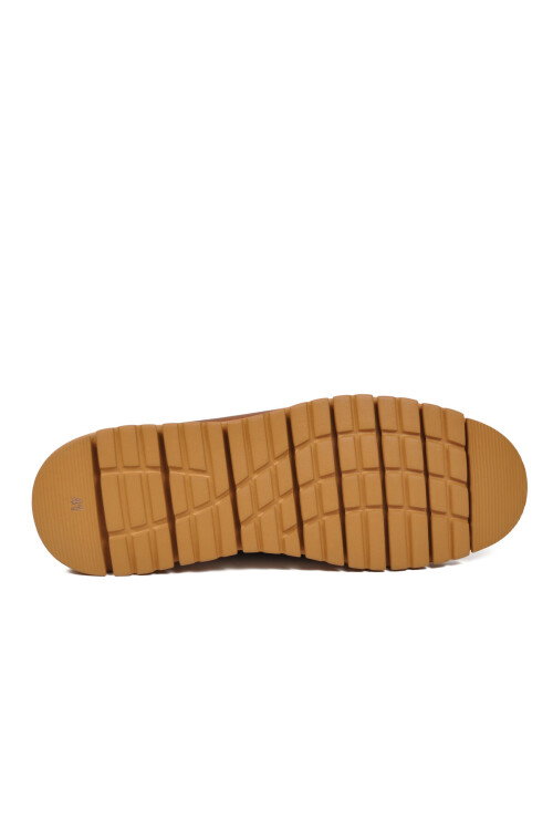Erkek Taba Hakiki Deri Rahat Tabanlı Şık Makosen Casual Ayakkabı Loafer 6574 M