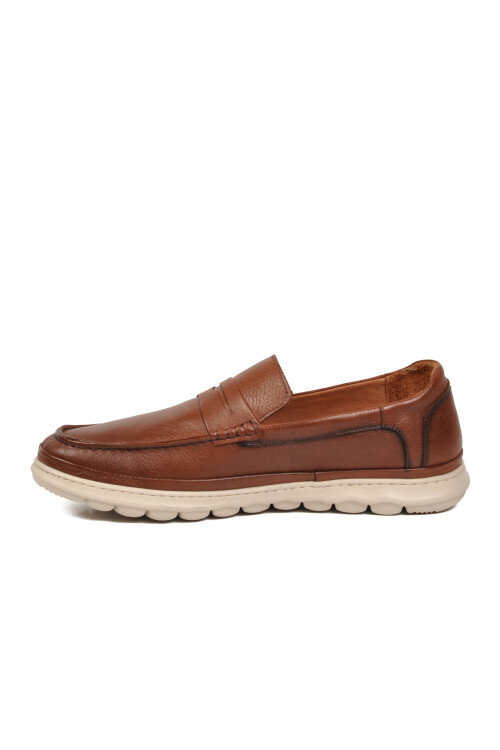 Taba Hakiki Deri Yumuşak Rahat Tabanlı Erkek Casual Ayakkabı Loafer M556 M