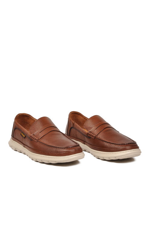 Taba Hakiki Deri Yumuşak Rahat Tabanlı Erkek Casual Ayakkabı Loafer M556 M
