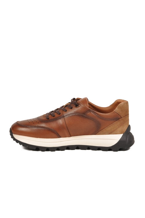 Taba Hakiki Deri Erkek Sneaker Memory Taban Premium Casual Ayakkabı M654 M