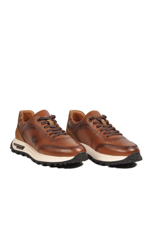 Taba Hakiki Deri Erkek Sneaker Memory Taban Premium Casual Ayakkabı M654 M