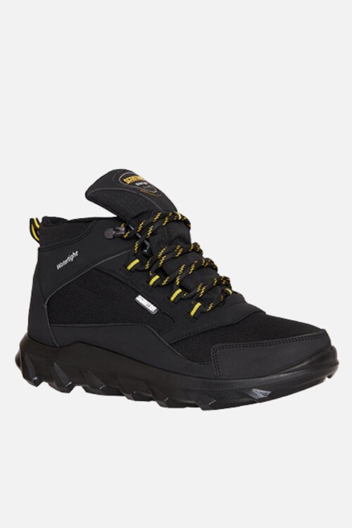 Tekstil Siyah-Sarı Su Geçirmez Kaymaz Taban Unisex Outdoor Trekking Bot G7200