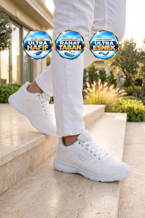 Walkway Bağcıklı Hafif Esnek Erkek Yürüyüş ve Spor Ayakkabı Sneaker Core 020