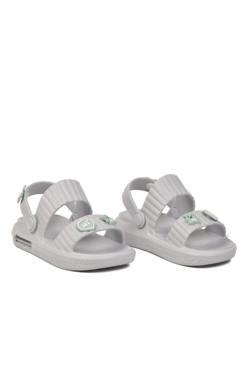Hafif Rahat Yumuşa Tabanlı Aksesuarlı Işıklı Buz Unisex Çocuk Terlik 4592 B-P