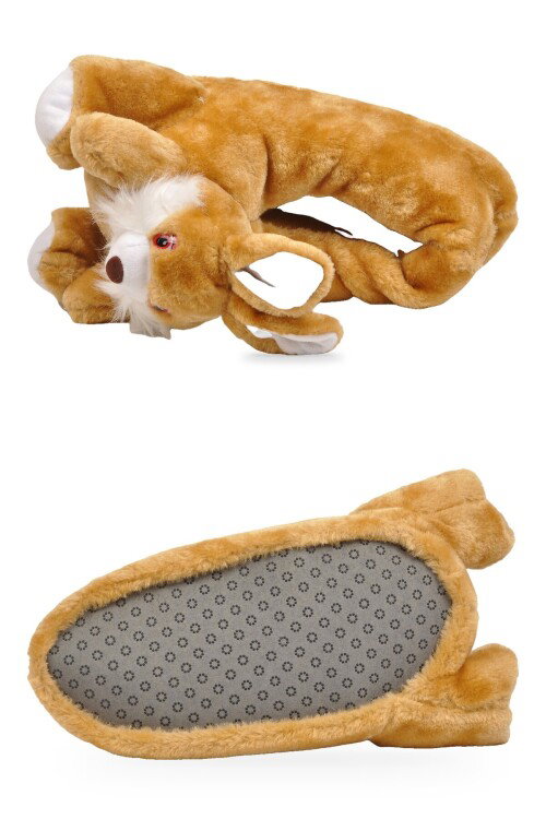 Sıcak Tutan Ayıcık Desenli Camel Unisex Ev Terliği Panduf  H025.Z.0000