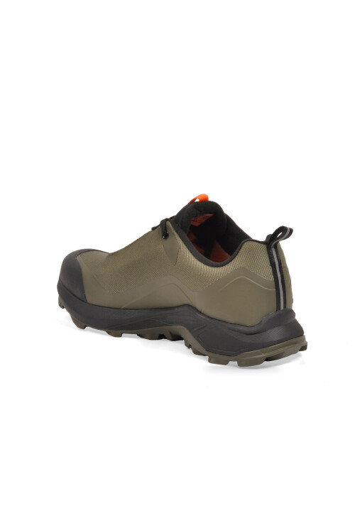 Haki-Siyah Kaymaz Tabanlı Su Geçirmez Bağcıklı Erkek Outdoor Ayakkabı 110396A-3