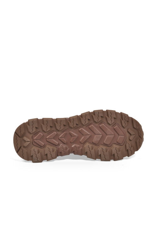 Kahve Hakiki Deri Kaymaz Tabanlı Erkek Casual Sneaker Ayakkabı 152-24252