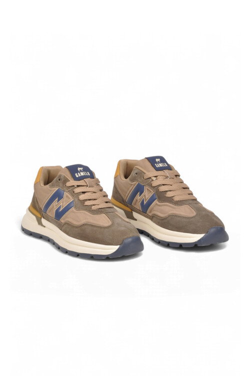 Bağcıklı Kalın Tabanlı Şık Rahat Memory Foam Kahve Erkek Casual Yürüyüş Ayakkabı Sneaker Draw 