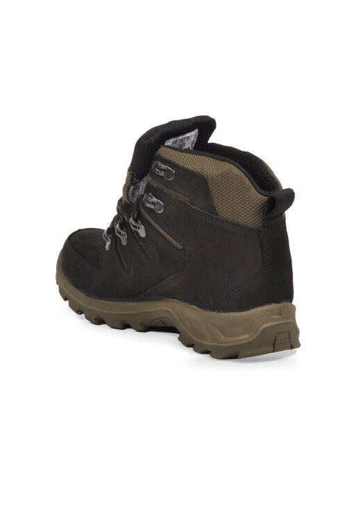 Siyah-Haki Nubuk Su Geçirmez Kaymaz Taban Unisex Outdoor Bot G5558