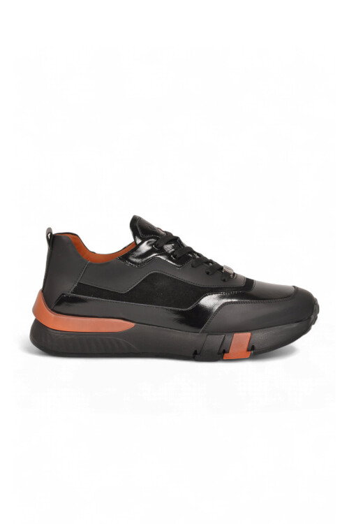 Hakiki Deri Bağcıklı Erkek Casual Sneaker Ayakkabı 152-24251
