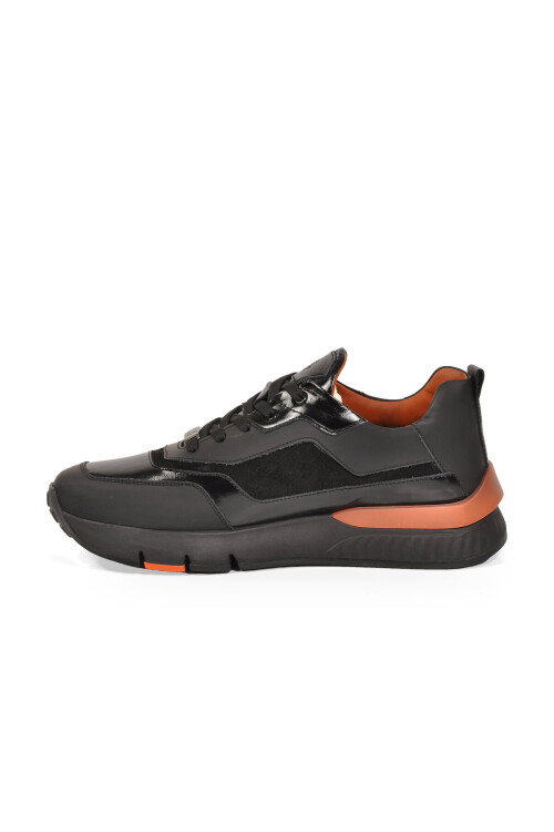 Hakiki Deri Bağcıklı Erkek Casual Sneaker Ayakkabı 152-24251