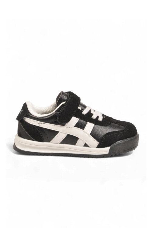 Pudra Cırt Bantlı Kauçuk Tabanlı Unisex Çocuk Spor Ayakkabı Sneaker Tigor