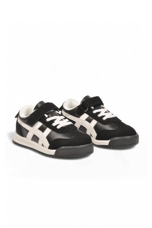 Pudra Cırt Bantlı Kauçuk Tabanlı Unisex Çocuk Spor Ayakkabı Sneaker Tigor