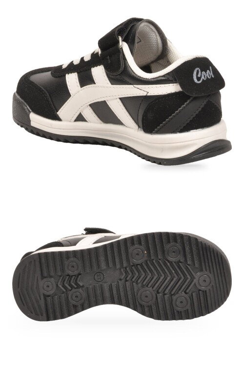 Pudra Cırt Bantlı Kauçuk Tabanlı Unisex Çocuk Spor Ayakkabı Sneaker Tigor